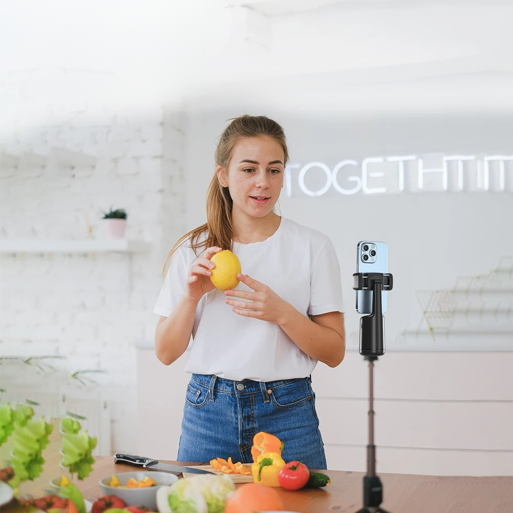 Trípode Con Inteligencia Artificial y Seguimiento Facial Automático 360°