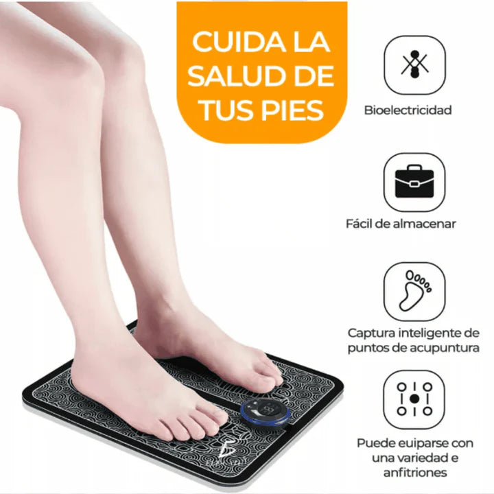 Masajeador eléctrico portátil para pies, almohadilla plegable